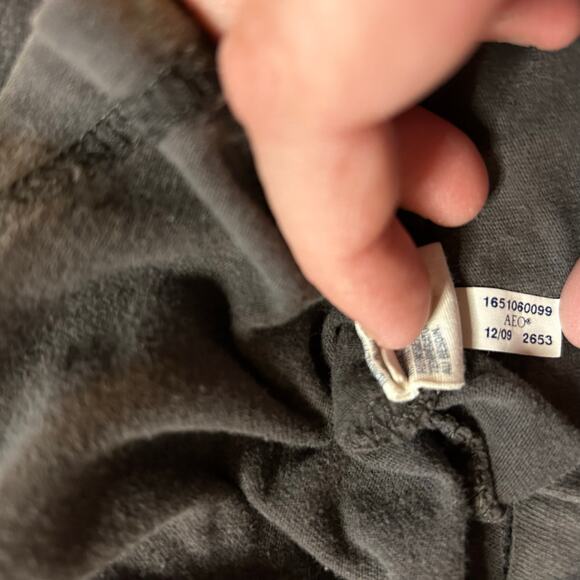 Y2K American Eagle Brown Crew Graphic Tee Mens Size Medium Relax Enjoy Vacation - Picture 4 of 6